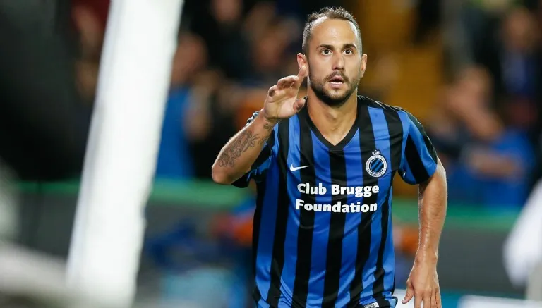 Vázquez en un partido con el Brujas