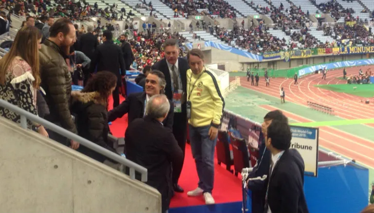 PRESSPORT Emilio Azcárraga y Ricardo Peláez se toman una foto