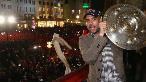 Pep presume el título de Liga con el Bayern