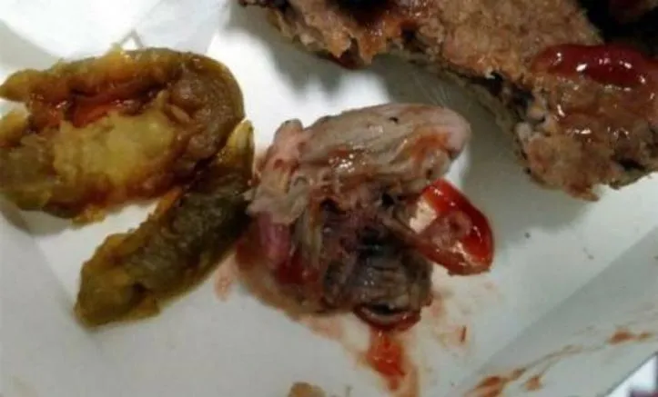 Esta era la supuesta rata en una hamburguesa de McDonald's