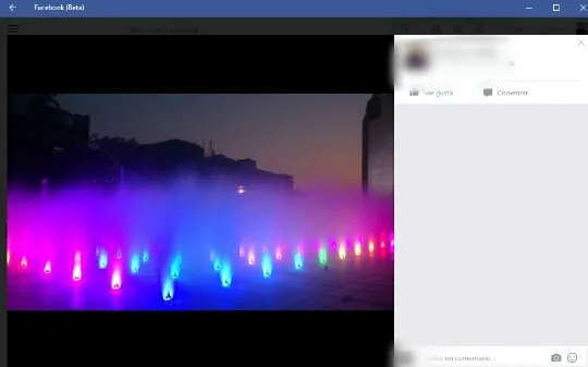 La presentación de las fotos es idéntica a la de la versión web