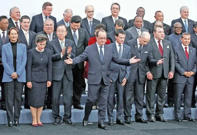 Líderes en una reunión en París
