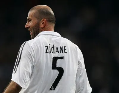 Zidane, en un partido del Real Madrid