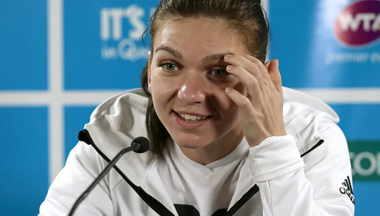 AP Simona Halep, en conferencia para anunciar que no jugará en Brisbane