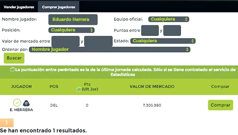 Compra a tus jugadores