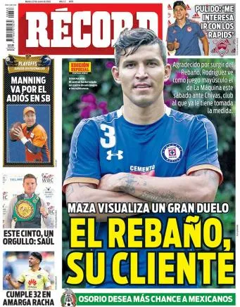 RÉCORD Ésta es la portada de RÉCORD que generó polémica