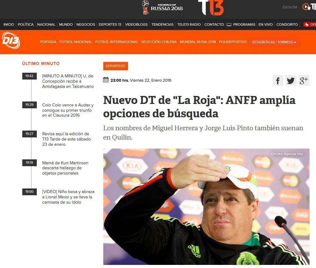 ESPECIAL En Chile ponen al Piojo como opción para su selección