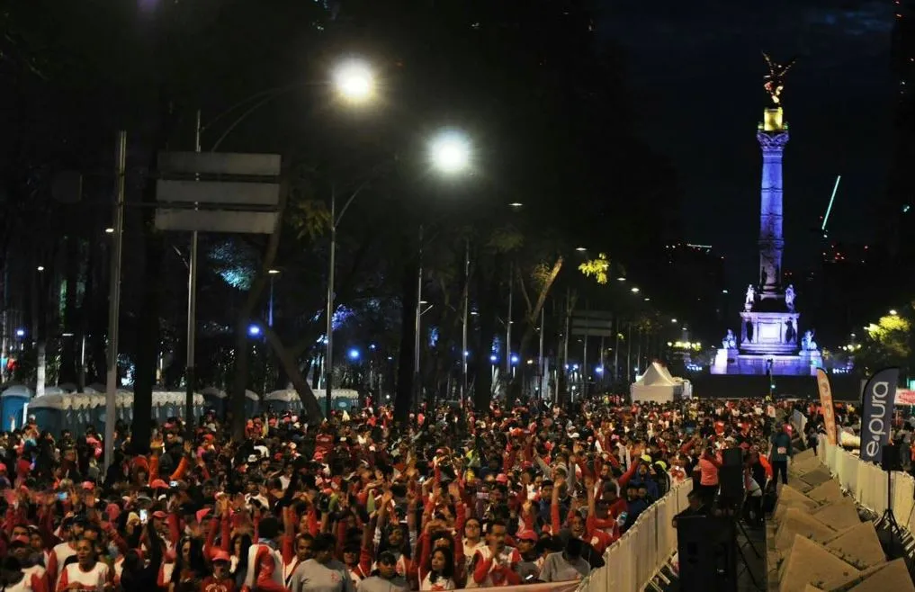 Corredores en el Paseo de la Reforma