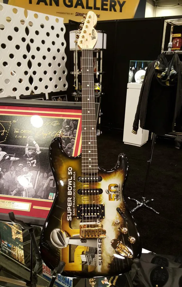 La guitarra del recuerdo para el Super Bowl 50