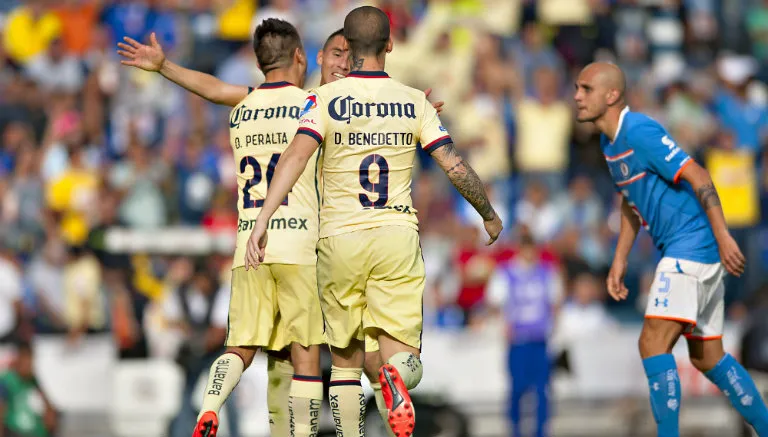 MEXSPORT América festeja gol en el Clásico Joven