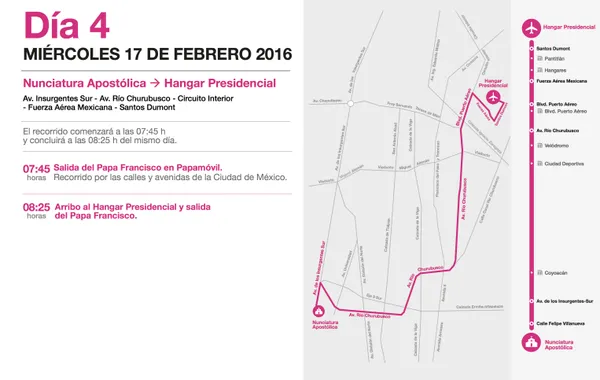 El miércoles, el Papa abandonará México