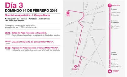 El Papa visitará el Campo Marte
