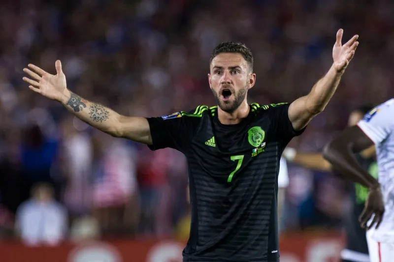 Layún durante el partido de la Copa Concacaf con EUA