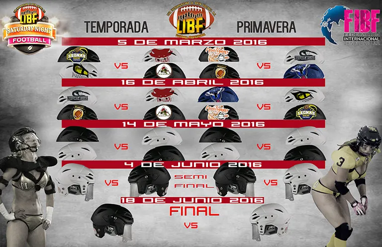 Este es el calendario de la temporada primavera de LIBF