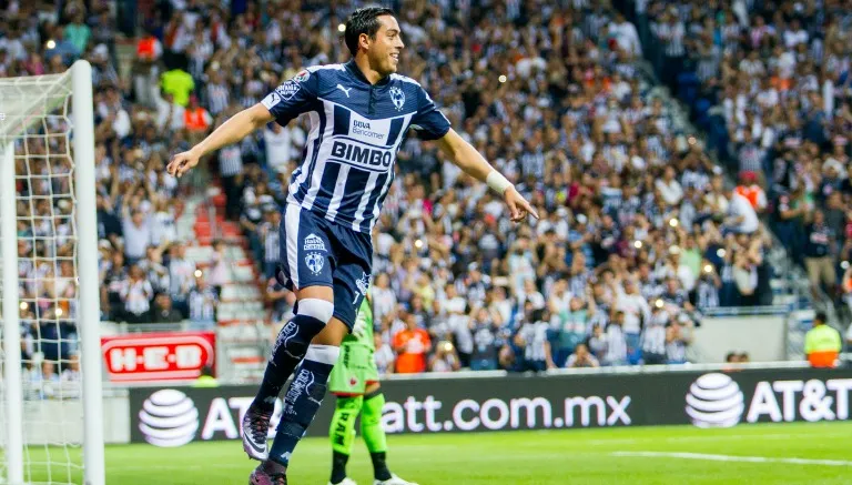 MEXSPORT Funes Mori festeja un gol de Monterrey
