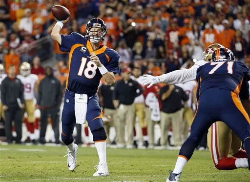 AP Peyton Manning en juego con Broncos