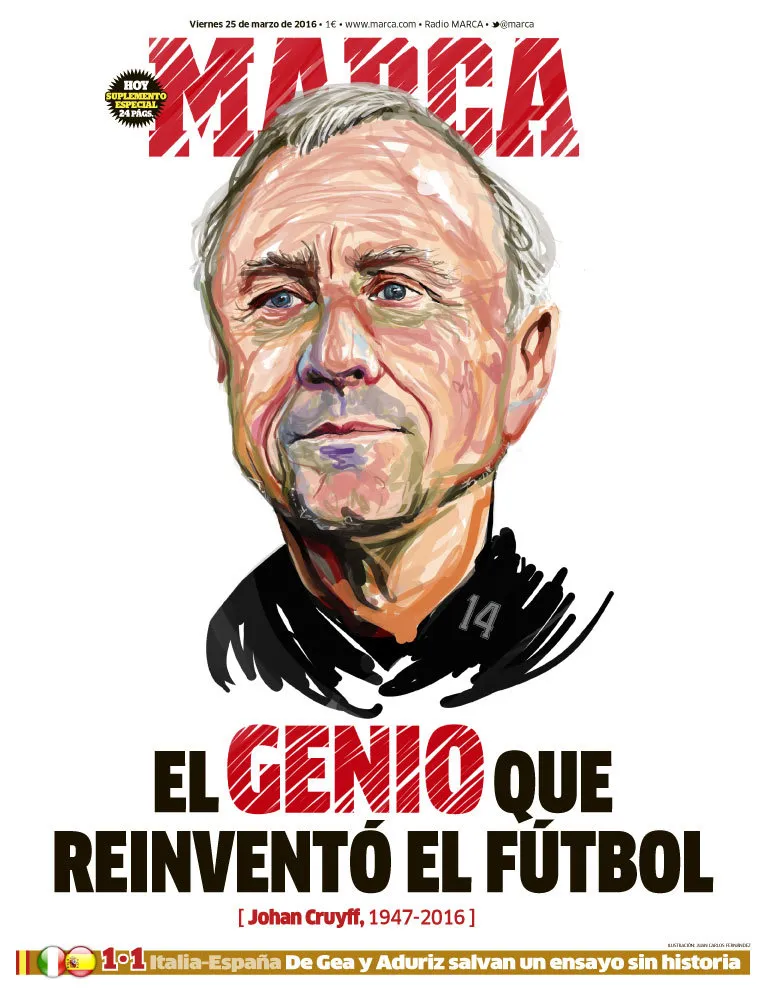 MARCA En España también se rindió tributo al genio de la Naranja Mecánica