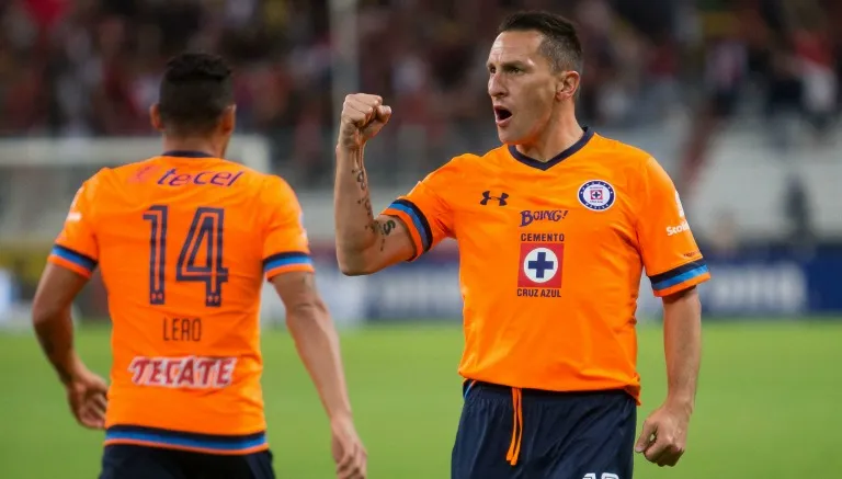 MEXSPORT Chaco festeja gol con Cruz Azul