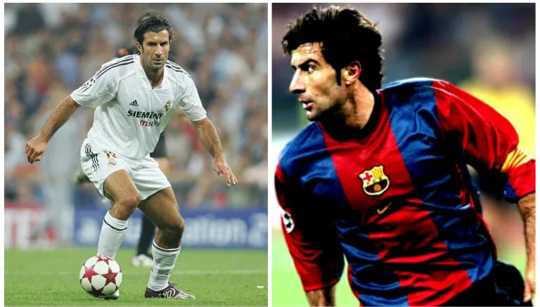 ESPECIAL Figo defendió las dos playeras más grandes del futbol mundial
