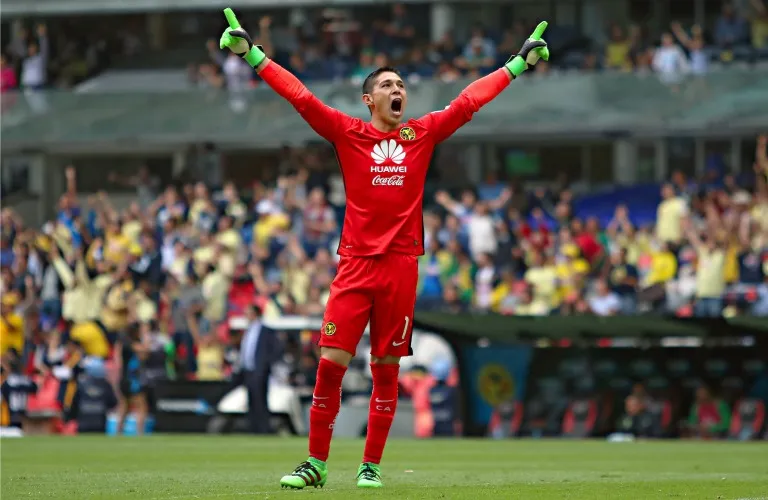 IMAGO7 Hugo González festeja un gol de las Águilas