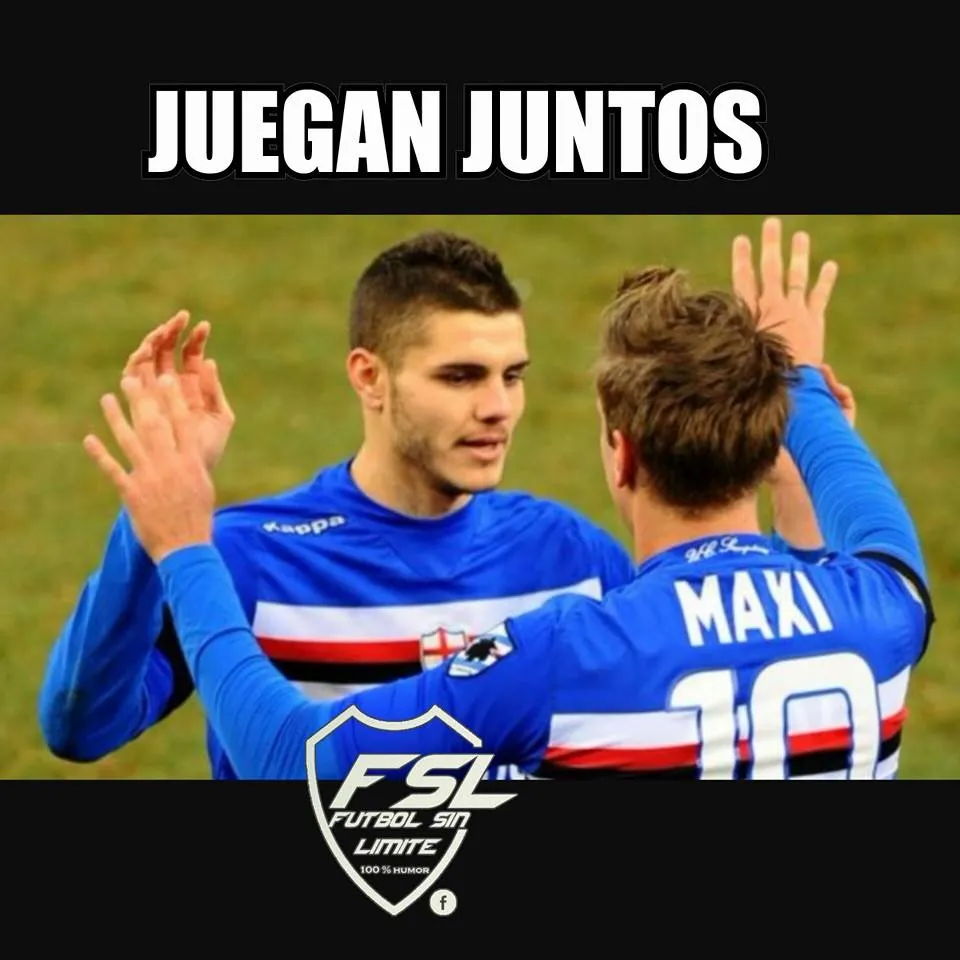 Mauro Icardi y Maxi López jugaron juntos en el Sampdoria