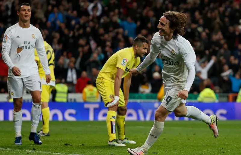 EFE Modric marcó el tercer tanto del Madrid contra Villarreal