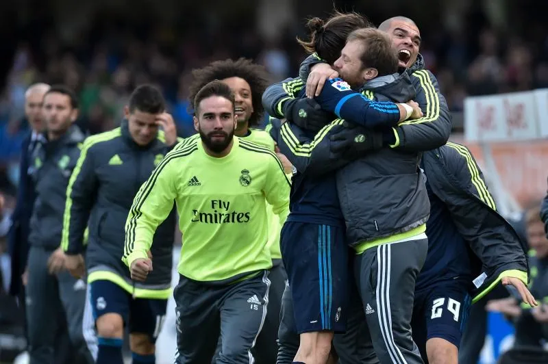 AP Jugadores del Real Madrid celebra el triunfo frente a los vascos