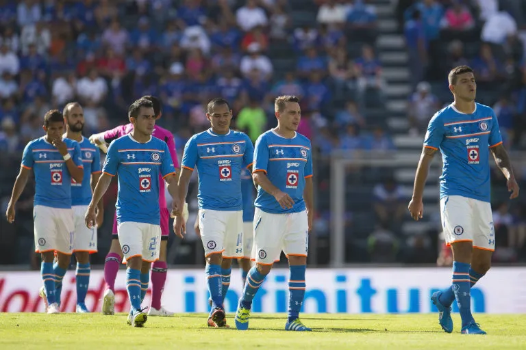 MEXSPORT Jugadores de Cruz Azul se van al descanso contra Tigres
