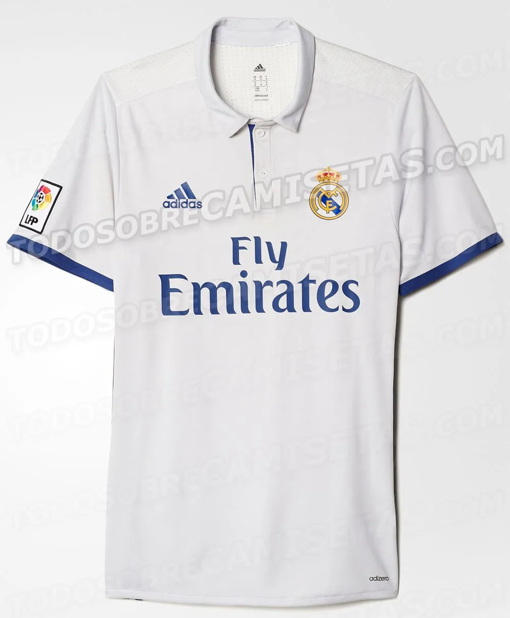 TODOSOBRECAMISETAS.COM El jersey combina la sencillez del blanco y el azul