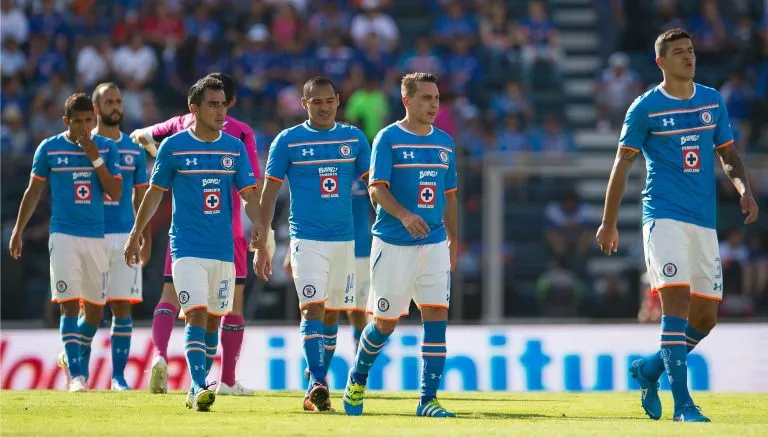 MEXSPORT Jugadores de Cruz Azul al termino de un partido