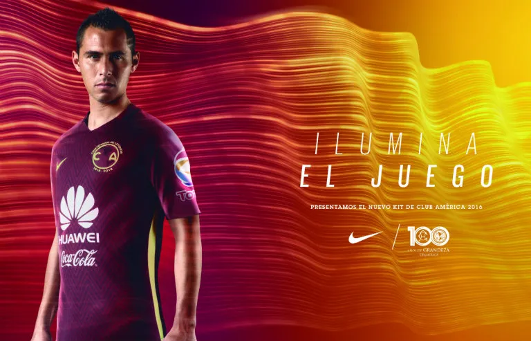 NIKE Paul Aguilar porta camiseta del centenario de América