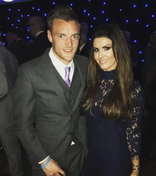 Vardy y Becky, en una reunión del club inglés