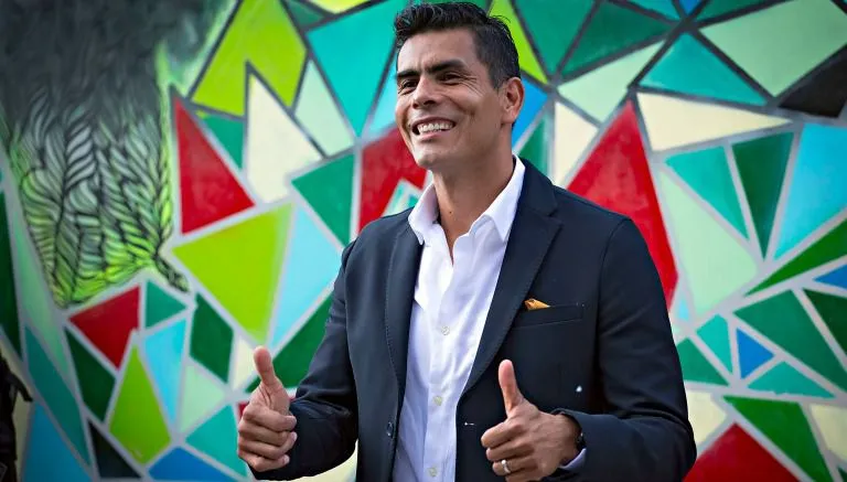 Oswaldo durante un homenaje en el TSM