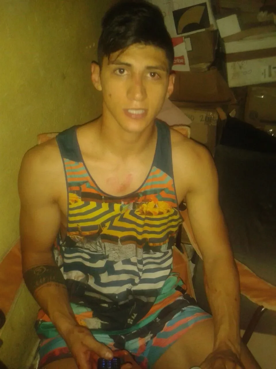 Alan Pulido tras ser rescatado