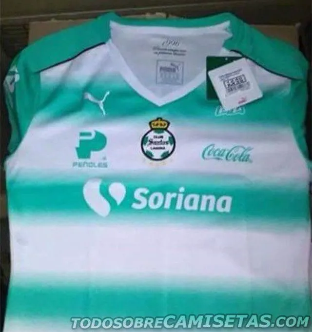 La viste de frente del jersey local de Santos