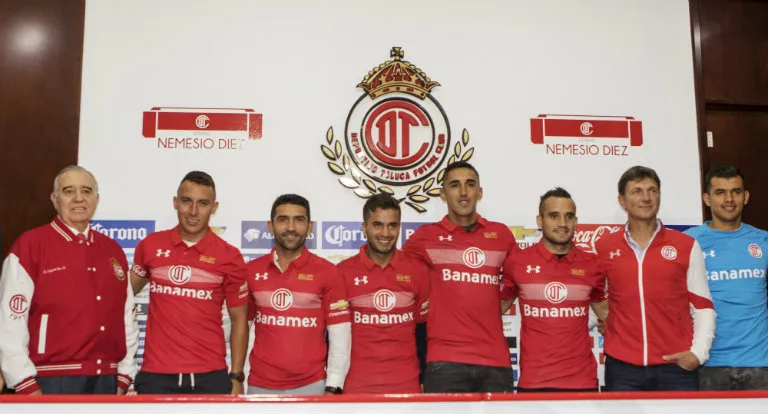 Refuerzos de Toluca, durante su presentación