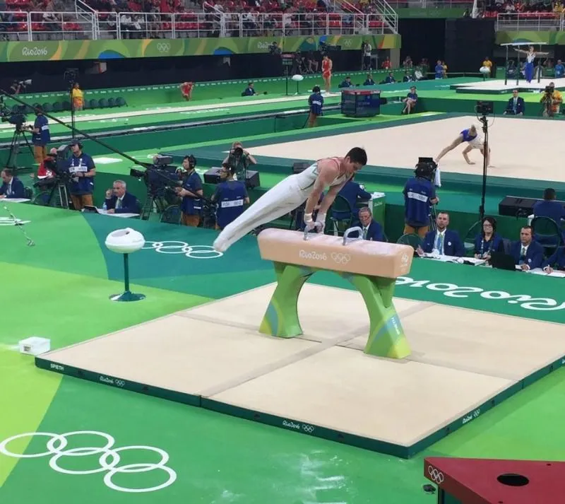 CONADE Corral, en el caballo de arzones en Río 2016