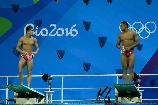 IMAGO7 Rommel Pacheco y Jahir Ocampo preparándose para saltar