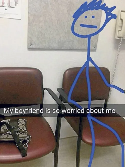 ESPECIAL En la aplicación, la mujer dibujó a una pareja para no sentirse sola