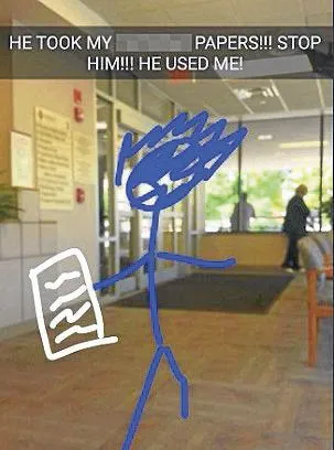 ESPECIAL En la aplicación, la mujer dibujó a una pareja para no sentirse sola