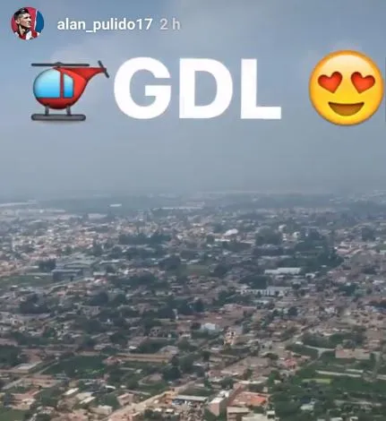 Imagen de Alan mientras llegaba a la ciudad de Jalisco