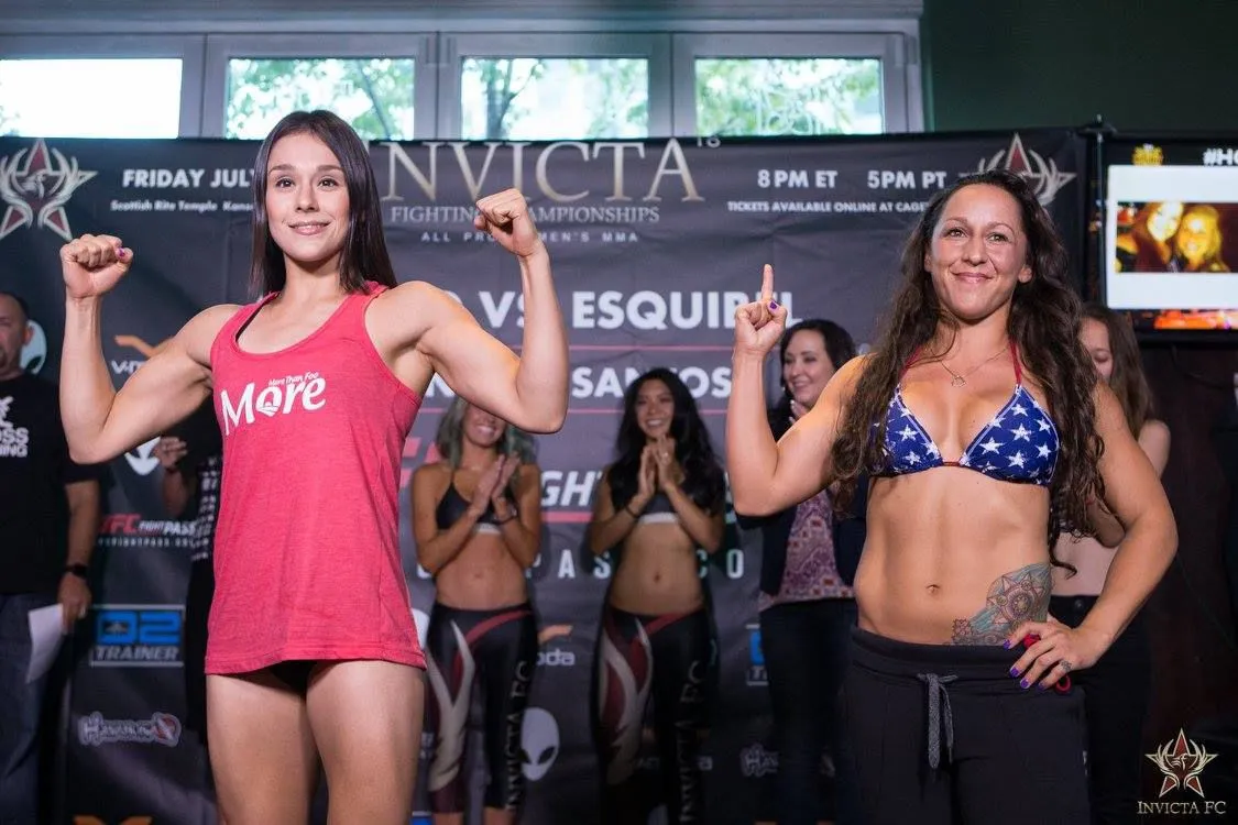 INVICTA FC Alexa Grasso en un pesaje de Invicta FC