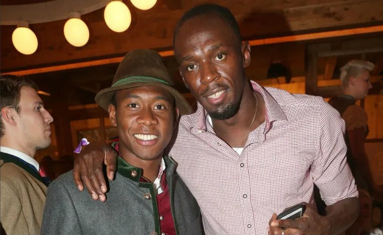 ESPECIAL David Alaba se tomó foto con Usain Bolt
