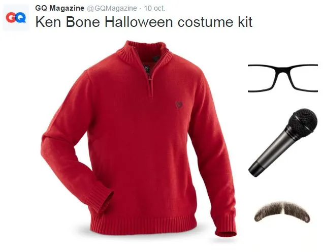 @GQMAGAZINE El outfit de Ken Bone ya se convirtió en disfraz para Halloween