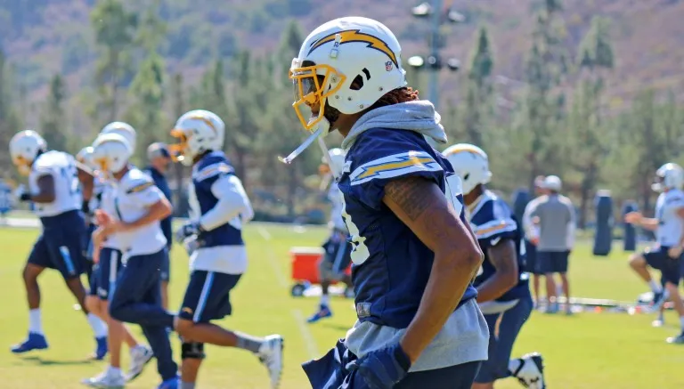 SAN DIEGO CHARGERS Cargadores en un entrenamiento