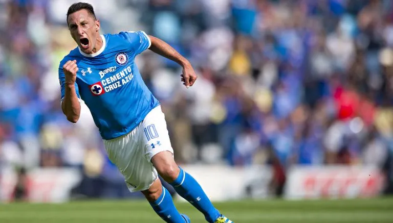 IMAGO7 Chaco festeja una anotación con Cruz Azul