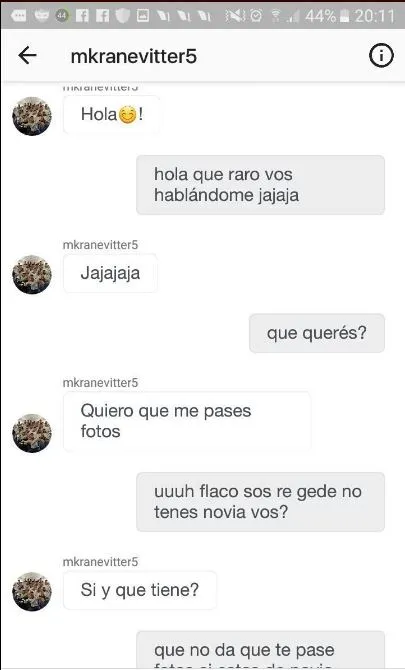 ESPECIAL Fragmento de la conversación entre Kranevitter y Victoria Rucci