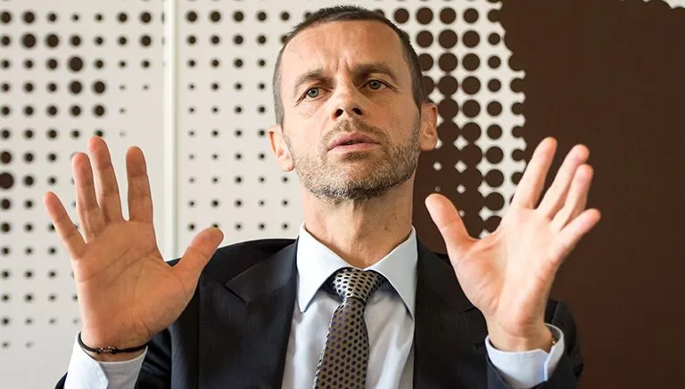 AP Aleksander Caferin, presidente de UEFA, en entrevista