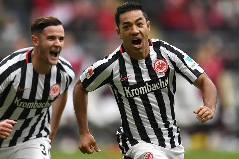 Marca Fabián grita uno de sus goles con el equipo alemán