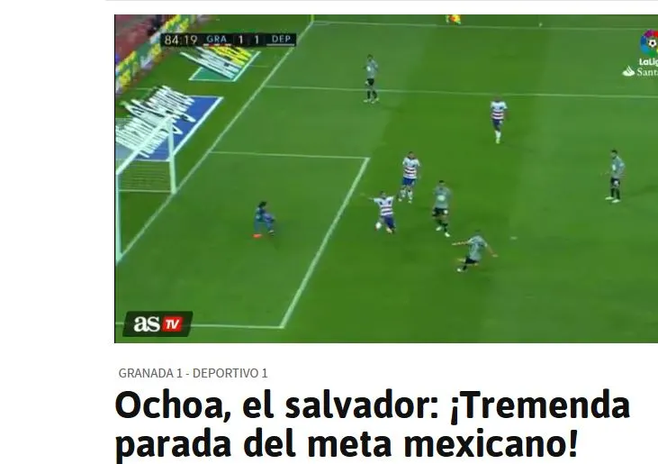 ESPECIAL AS habla maravillas del portero mexicano